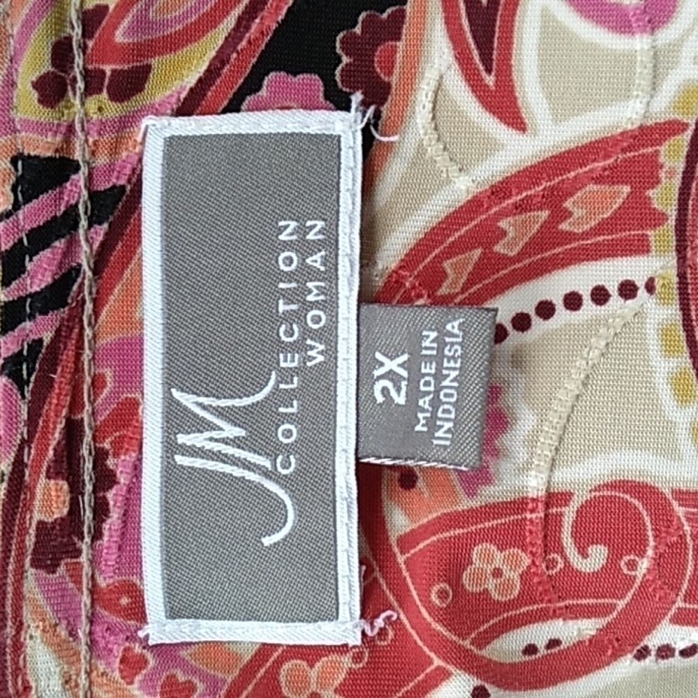 JM Collection 2X blouse - Picture 3 of 4